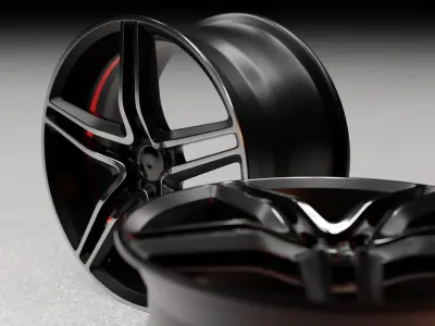 19in Car Wheel Rim 3D model