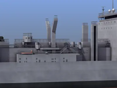 Lewis and Clark Class Replenishment Ship 3D model