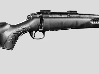 TC Compass Hunting Rifle Free low-poly 3D model