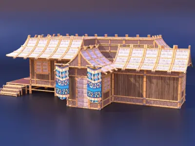 Tribe Modular Asset Pack Low-poly 3D model