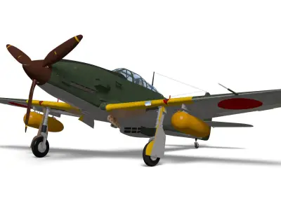 Kawasaki Ki61 hien TypeII kai Late  tony 3D model