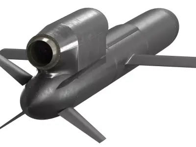 FP-5 Flamingo Ukrainian ground-launched cruise missile  3D model