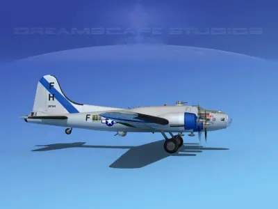 Boeing B-17F Flying Fortress HP V05 3D model