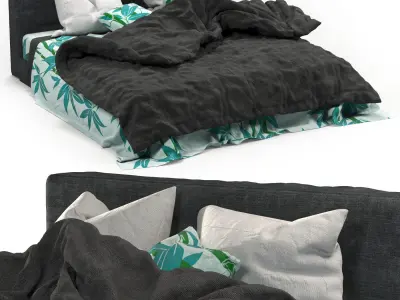 Bamboo Bed Free 3D model purchase