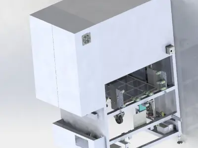 Elevator type loading and unloading equipment 3D model