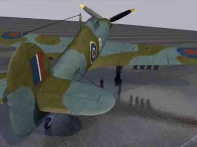 Hawker Hurricane Mk-4 3D model