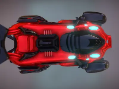 Vehicle car Free low-poly 3D model