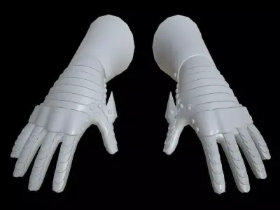 HIE Clean Hand Armor D180423 3D model