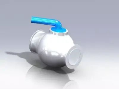 valve water with handle Free 3D model