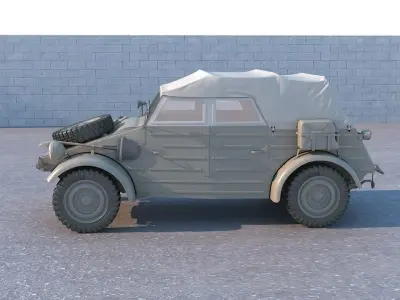 Volkswagen kubelwagen typ 82 3D model