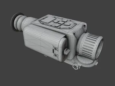 Nighthunter S35 Thermal Scope Low-poly 3D model