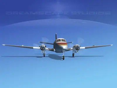 Beechcraft B99 Air Aleutian 3D model