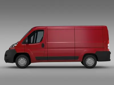 Peugeot Boxer Van L2H1 2006-2014 3D model