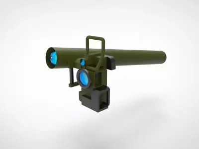 Anti-Tank Guided Missile Launcher 3D model