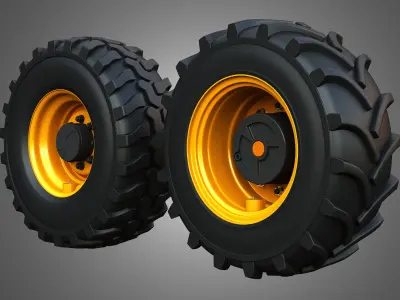 Markos Special Wheels and Tires MSWT -3 3D model