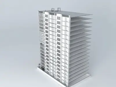  A contemporary building 3D model