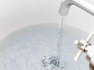 White Washbasin Bowl 3D model