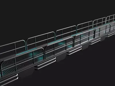 Metal Bridge 3D model buy