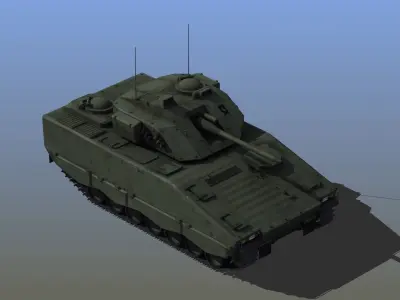 CV 90 Armored Personel Carrier 3D model