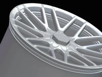 RIM 3D model RSE 19x10 SILVER A2 1000 3D model