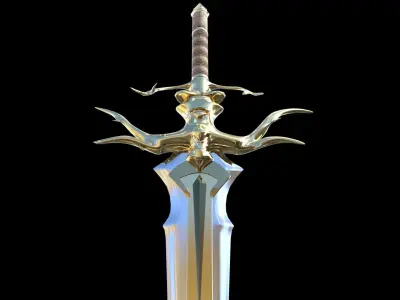 Sword of Elysium Low-poly 3D model