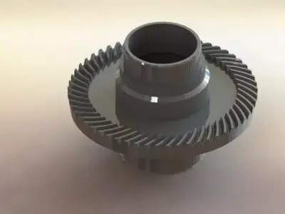 Spiral Bevel Gear Free 3D model