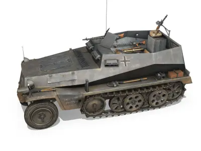 SDKFZ 250 - Halftruck  - 24PD 3D model