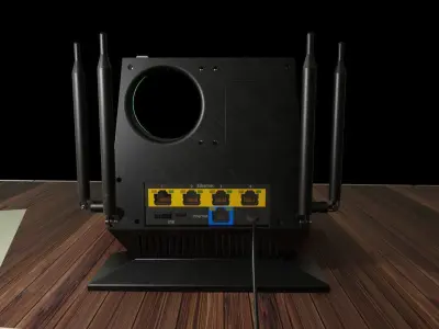 Smart Wi-Fi router 3D model