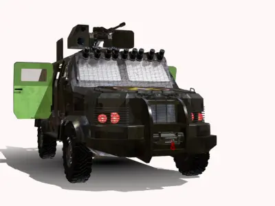 caveirao 4x4  bope br  Low-poly 3D model