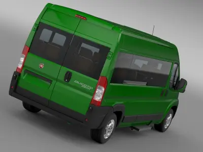 Fiat Ducato Maxi Bus L4H2 2006-2014 3D model