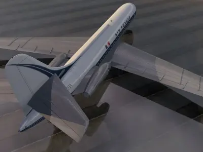 Sud Aviation SE-210 Caravelle III 3D model