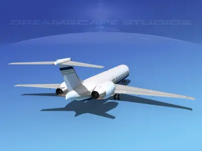 McDonnell Douglas MD-87 Corporate 14 3D model