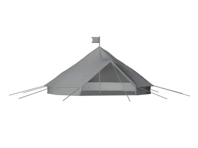 Bell Tent Low-poly 3D model