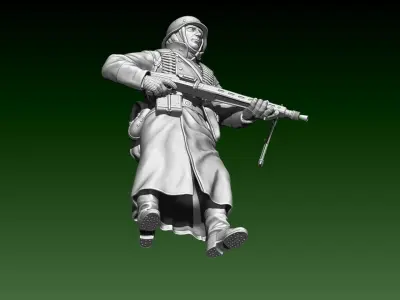 German officer 3D print model