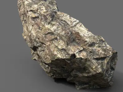 Low poly Sharp Rock FormationPack 191226 Low-poly 3D model