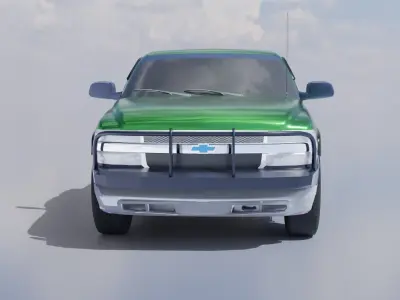 3D rigged car model 3D model