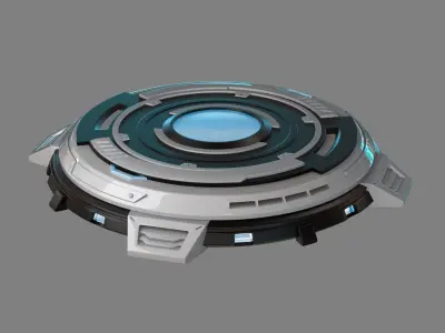 Mechanical turntable 3D model