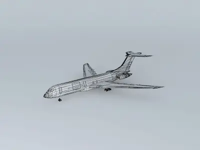 Template Vickers Armstrongs VC10 Free 3D model