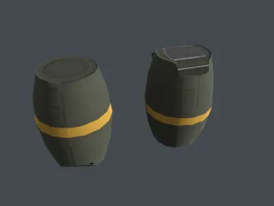 OD 82 SE Hand Grenade Italy Low-poly 3D model