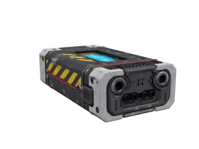 Scifi capacitor cell crafting material GLACIES 3D model