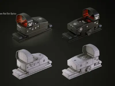 Various sighting scope 3D model