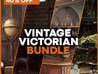 Vintage Victorian Environments Mega Bundle 5 Packs Low-poly 3D model