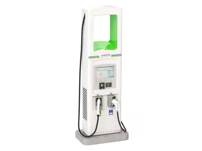 Electric Vehicle Charging Station Electrify America Part 3 3D model