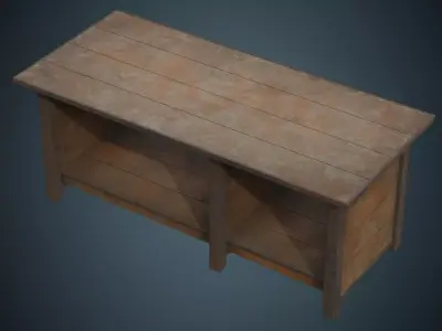Workbench 3B Low-poly 3D model