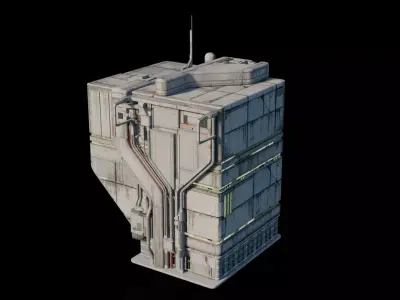 Cyberpunk Building 3 Low-poly 3D model purchase