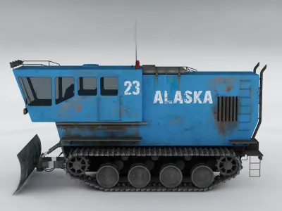 Polar transporter V2 blue 3D model