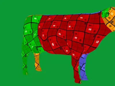 Jersey Cattle Free low-poly 3D model