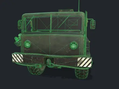 MAZ 537 Low-poly 3D model