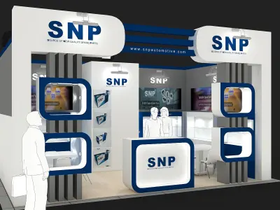 Exhibition Stand - ST0037 3D model