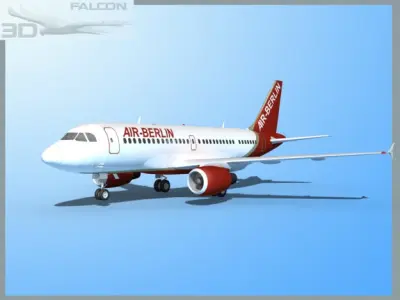 Falcon3D A319 Air Berlin 3D model